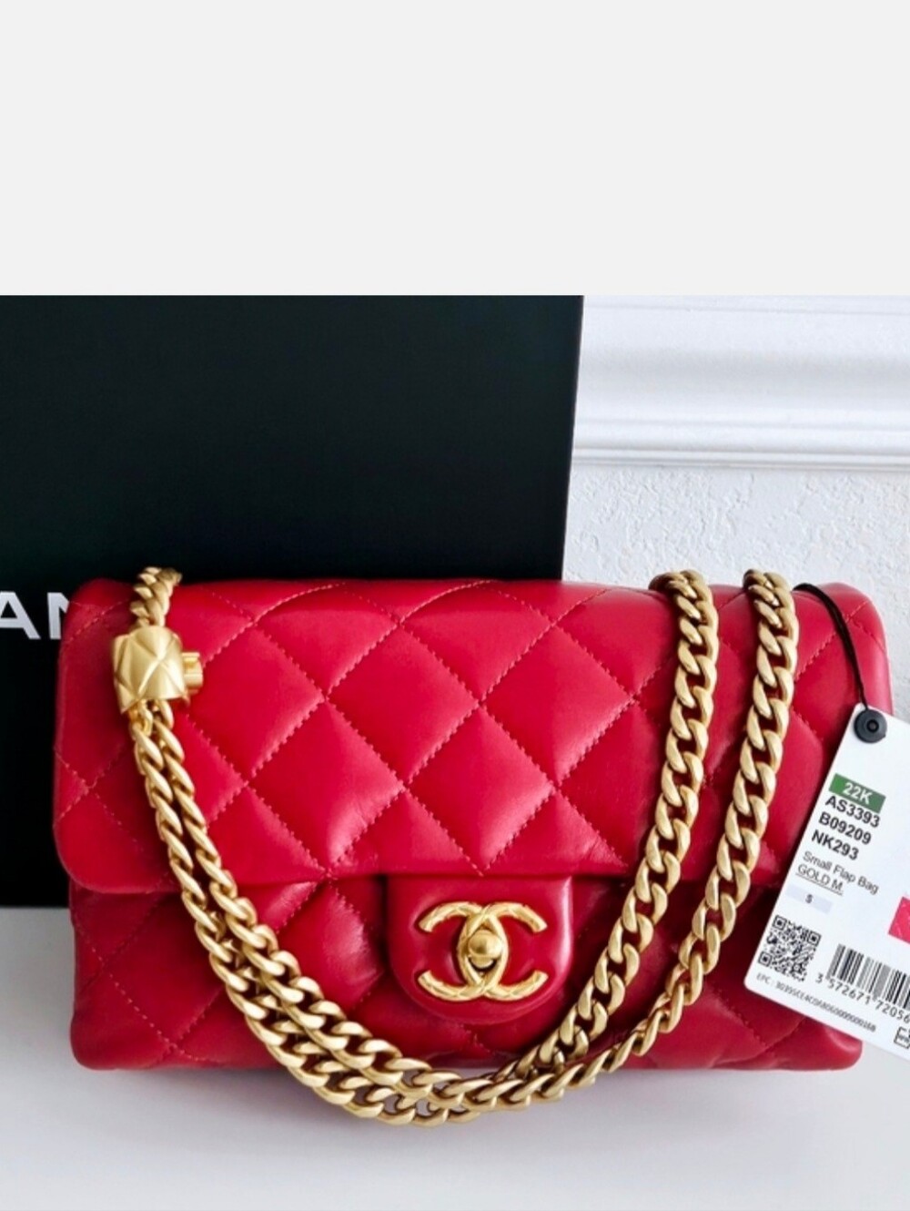New With Tags Chanel Red Quilted Limited Edition Small Flap Bag - Microchipped